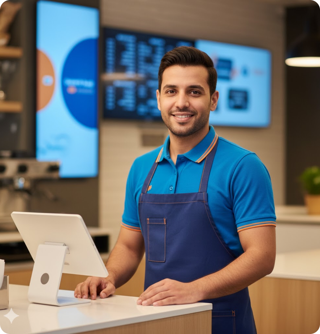 Restaurant owner using OneHub