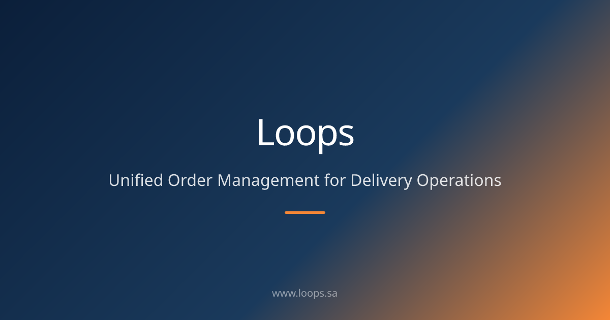 Loops | Unified Order Management for Delivery Operations
